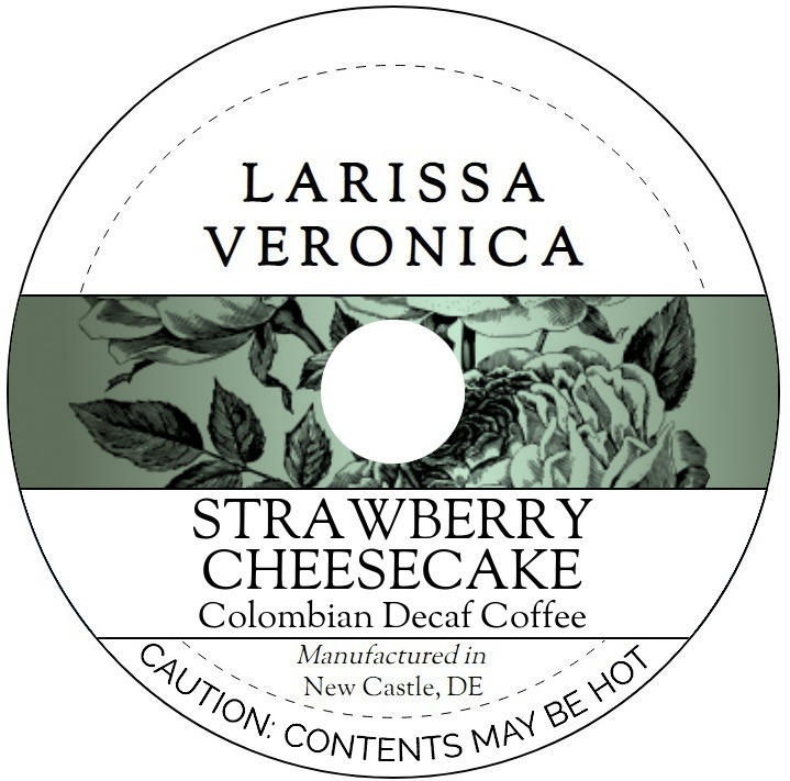 Strawberry Cheesecake Colombian Decaf Coffee <BR>(Single Serve K-Cup Pods)