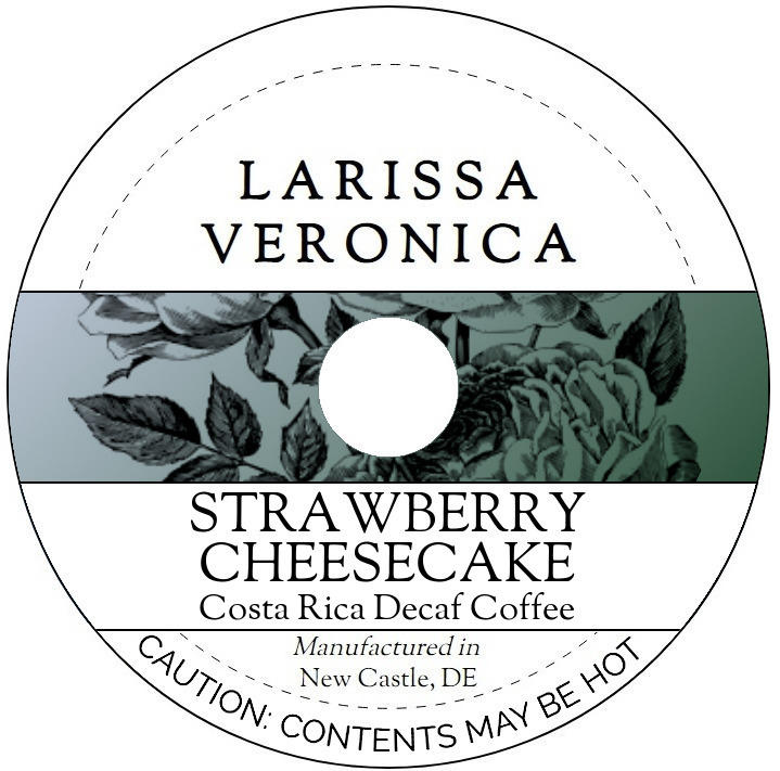 Strawberry Cheesecake Costa Rica Decaf Coffee <BR>(Single Serve K-Cup Pods)