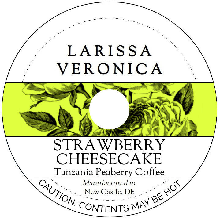 Strawberry Cheesecake Tanzania Peaberry Coffee <BR>(Single Serve K-Cup Pods)