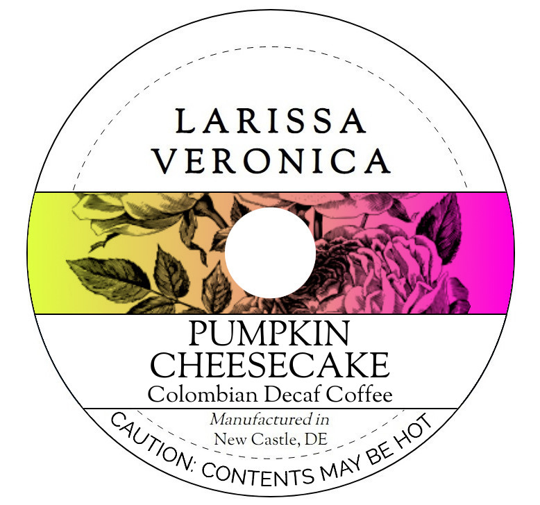 Pumpkin Cheesecake Colombian Decaf Coffee <BR>(Single Serve K-Cup Pods)