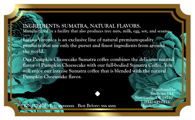 Pumpkin Cheesecake Sumatra Coffee <BR>(Single Serve K-Cup Pods)