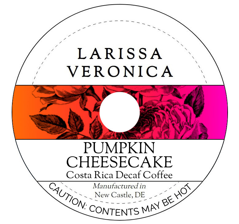 Pumpkin Cheesecake Costa Rica Decaf Coffee <BR>(Single Serve K-Cup Pods)