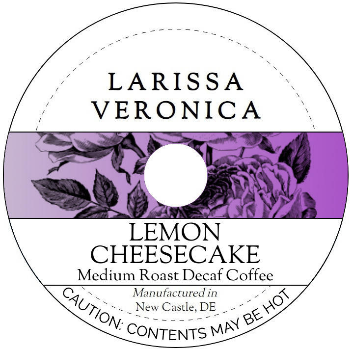 Lemon Cheesecake Medium Roast Decaf Coffee <BR>(Single Serve K-Cup Pods)