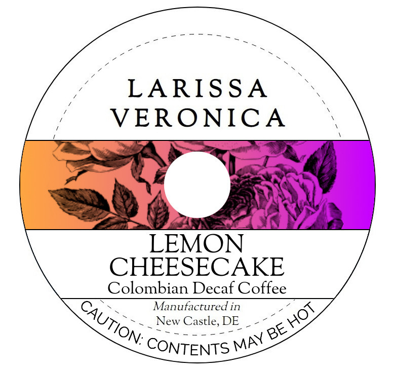 Lemon Cheesecake Colombian Decaf Coffee <BR>(Single Serve K-Cup Pods)