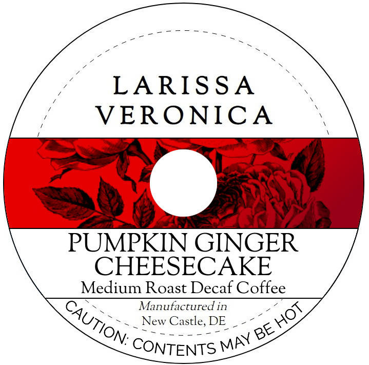 Pumpkin Ginger Cheesecake Medium Roast Decaf Coffee <BR>(Single Serve K-Cup Pods)