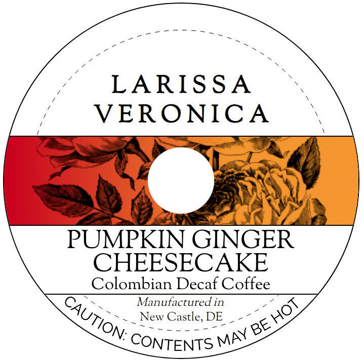 Pumpkin Ginger Cheesecake Colombian Decaf Coffee <BR>(Single Serve K-Cup Pods)