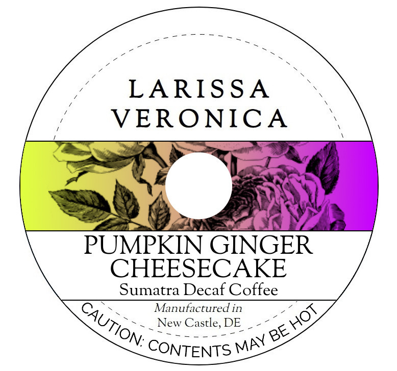 Pumpkin Ginger Cheesecake Sumatra Decaf Coffee <BR>(Single Serve K-Cup Pods)