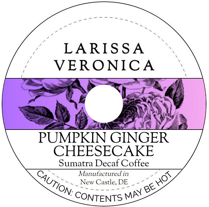 Pumpkin Ginger Cheesecake Sumatra Decaf Coffee <BR>(Single Serve K-Cup Pods)