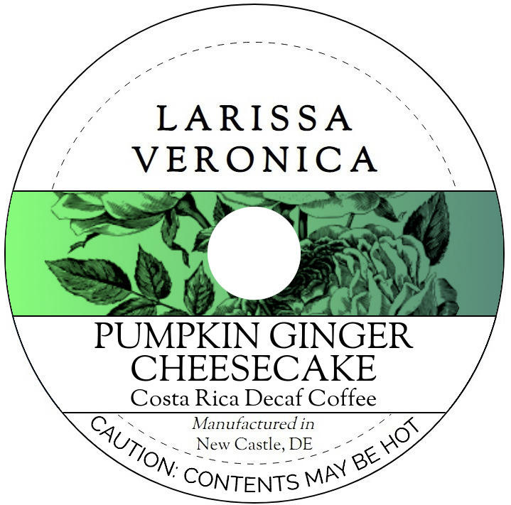 Pumpkin Ginger Cheesecake Costa Rica Decaf Coffee <BR>(Single Serve K-Cup Pods)