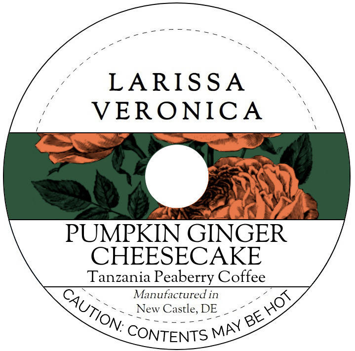 Pumpkin Ginger Cheesecake Tanzania Peaberry Coffee <BR>(Single Serve K-Cup Pods)