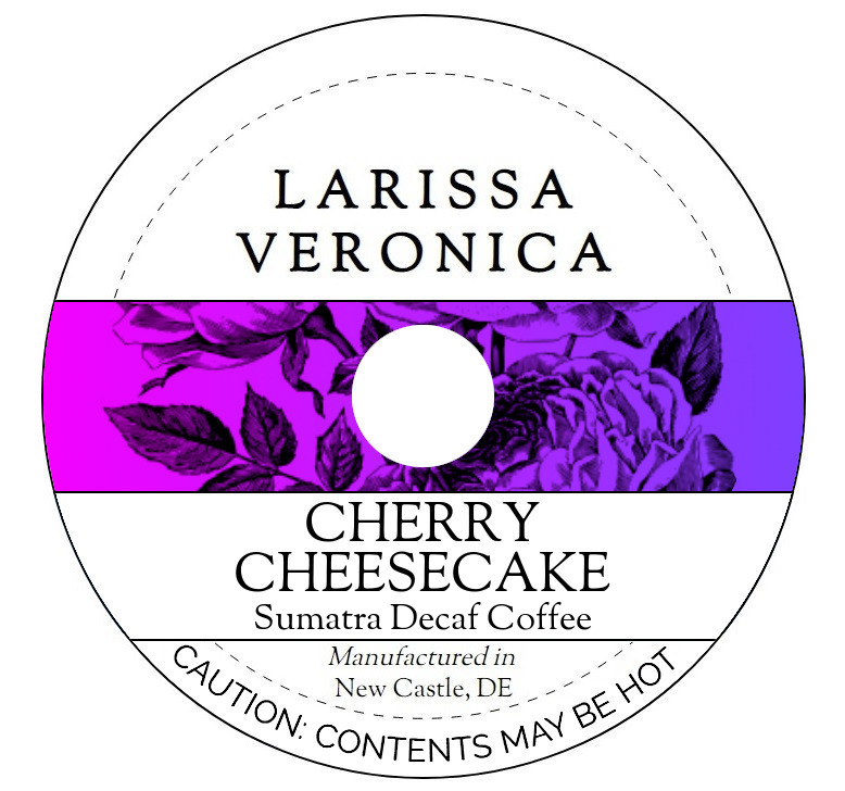 Cherry Cheesecake Sumatra Decaf Coffee <BR>(Single Serve K-Cup Pods)