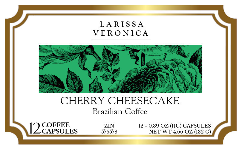 Cherry Cheesecake Brazilian Coffee <BR>(Single Serve K-Cup Pods) - Label