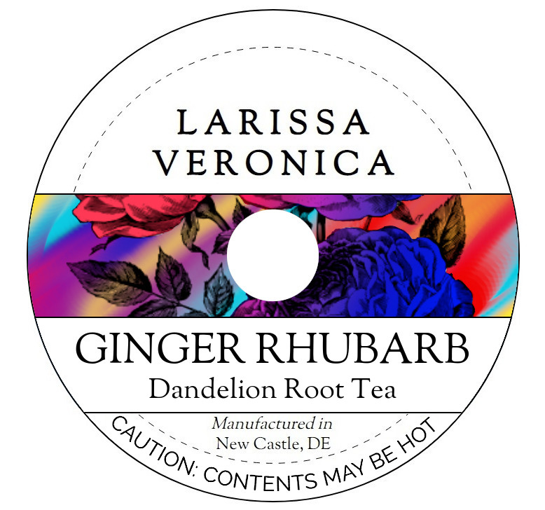 Ginger Rhubarb Dandelion Root Tea <BR>(Single Serve K-Cup Pods)