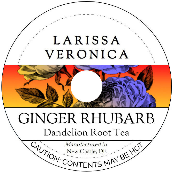 Ginger Rhubarb Dandelion Root Tea <BR>(Single Serve K-Cup Pods)