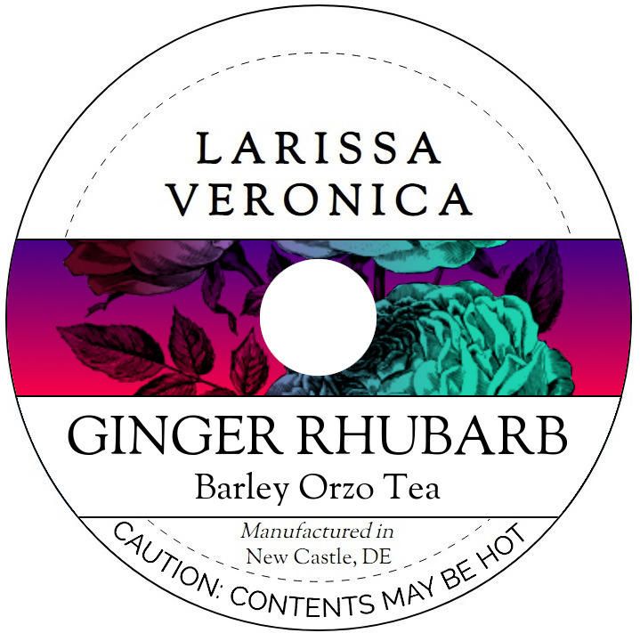 Ginger Rhubarb Barley Orzo Tea <BR>(Single Serve K-Cup Pods)