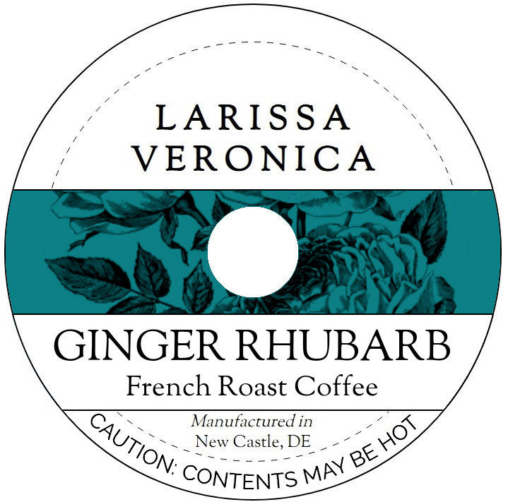 Ginger Rhubarb French Roast Coffee <BR>(Single Serve K-Cup Pods)