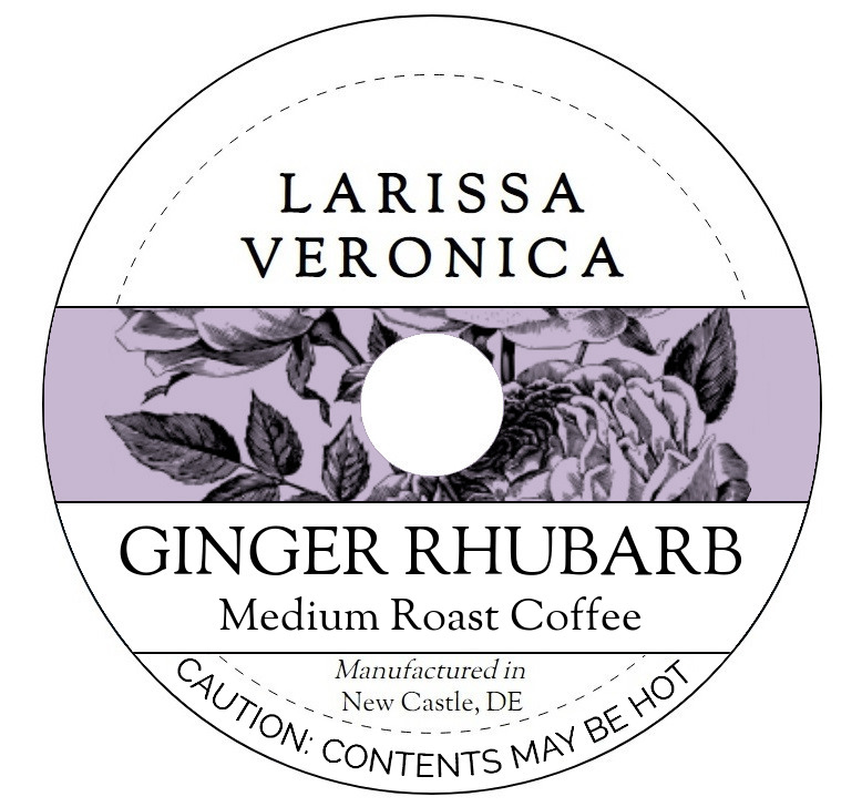 Ginger Rhubarb Medium Roast Coffee <BR>(Single Serve K-Cup Pods)