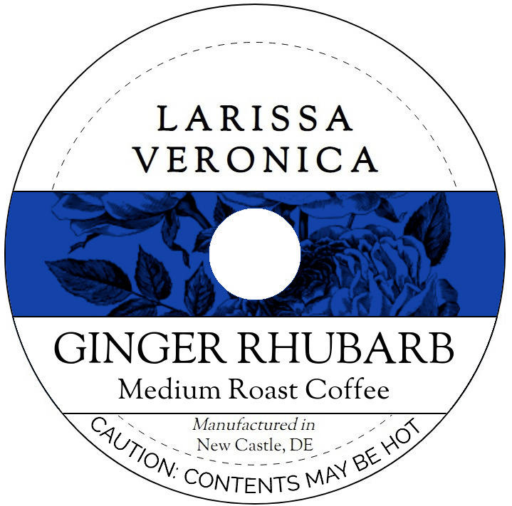 Ginger Rhubarb Medium Roast Coffee <BR>(Single Serve K-Cup Pods)