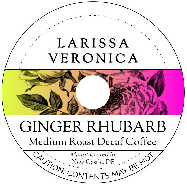 Ginger Rhubarb Medium Roast Decaf Coffee <BR>(Single Serve K-Cup Pods)