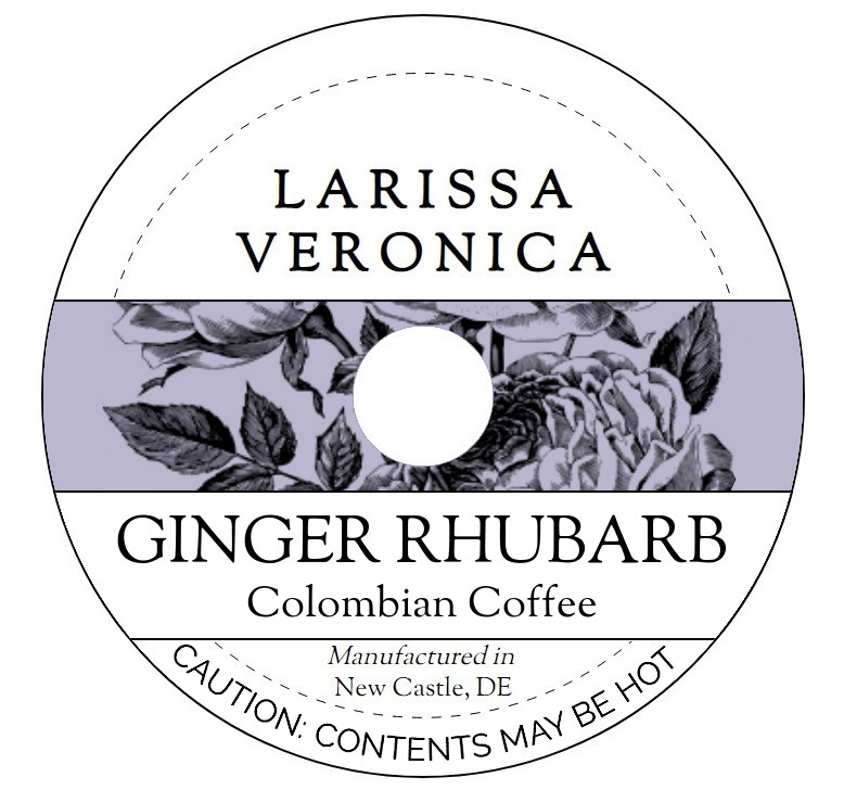 Ginger Rhubarb Colombian Coffee <BR>(Single Serve K-Cup Pods)