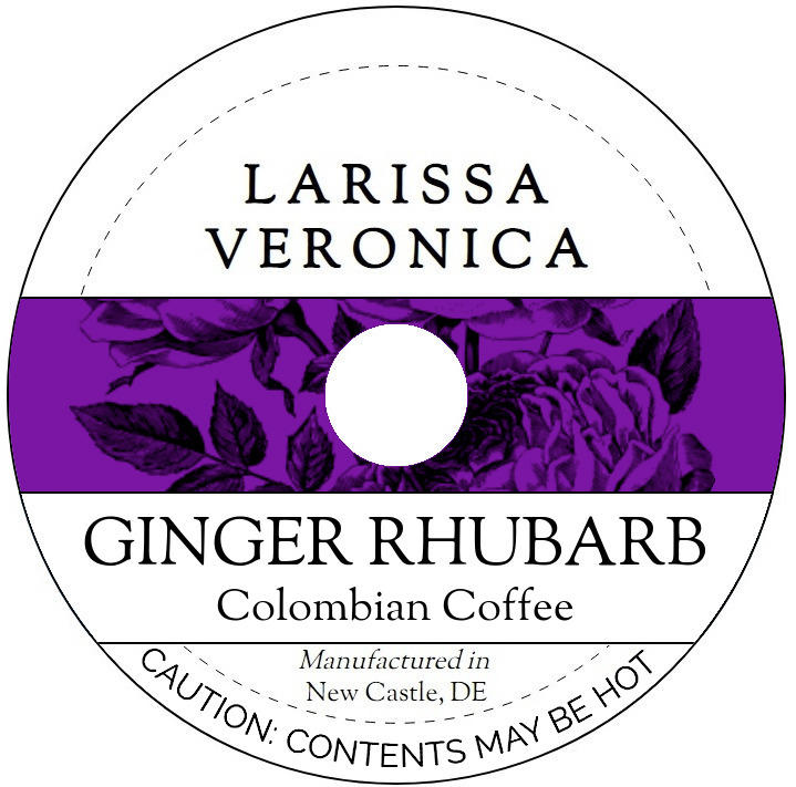 Ginger Rhubarb Colombian Coffee <BR>(Single Serve K-Cup Pods)