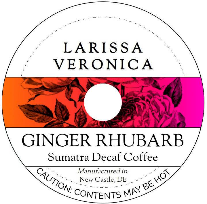 Ginger Rhubarb Sumatra Decaf Coffee <BR>(Single Serve K-Cup Pods)