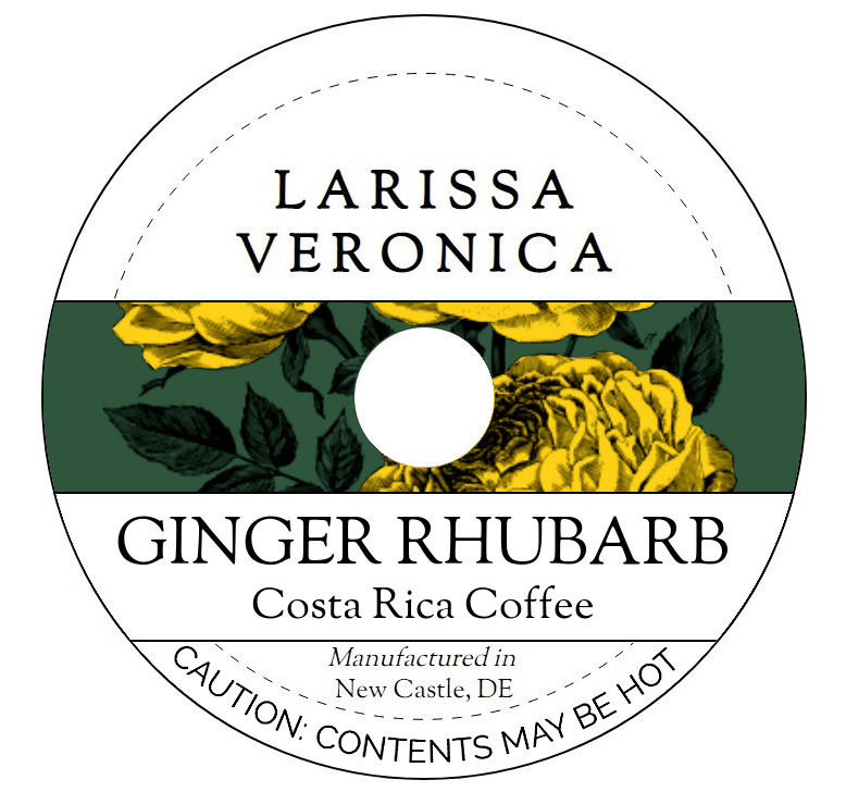 Ginger Rhubarb Costa Rica Coffee <BR>(Single Serve K-Cup Pods)