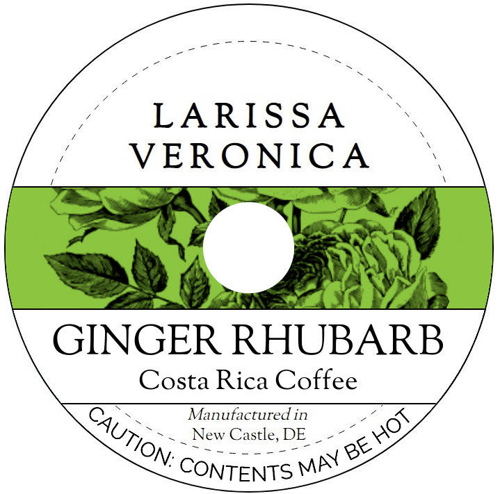 Ginger Rhubarb Costa Rica Coffee <BR>(Single Serve K-Cup Pods)