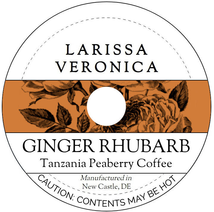 Ginger Rhubarb Tanzania Peaberry Coffee <BR>(Single Serve K-Cup Pods)