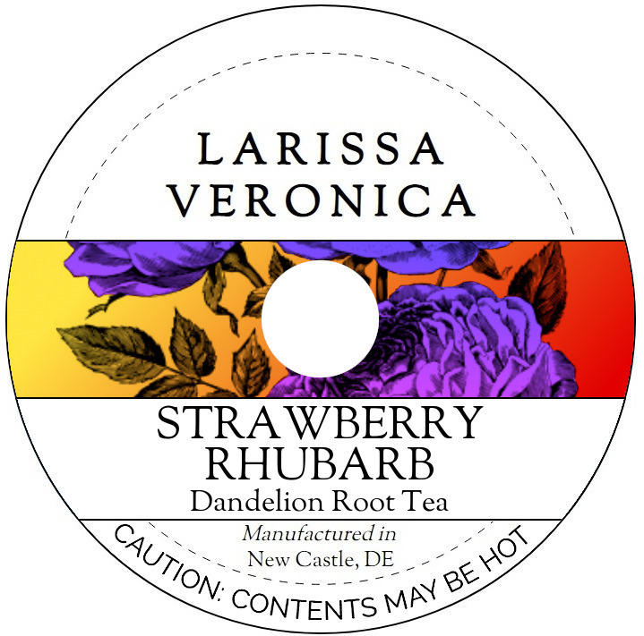 Strawberry Rhubarb Dandelion Root Tea <BR>(Single Serve K-Cup Pods)