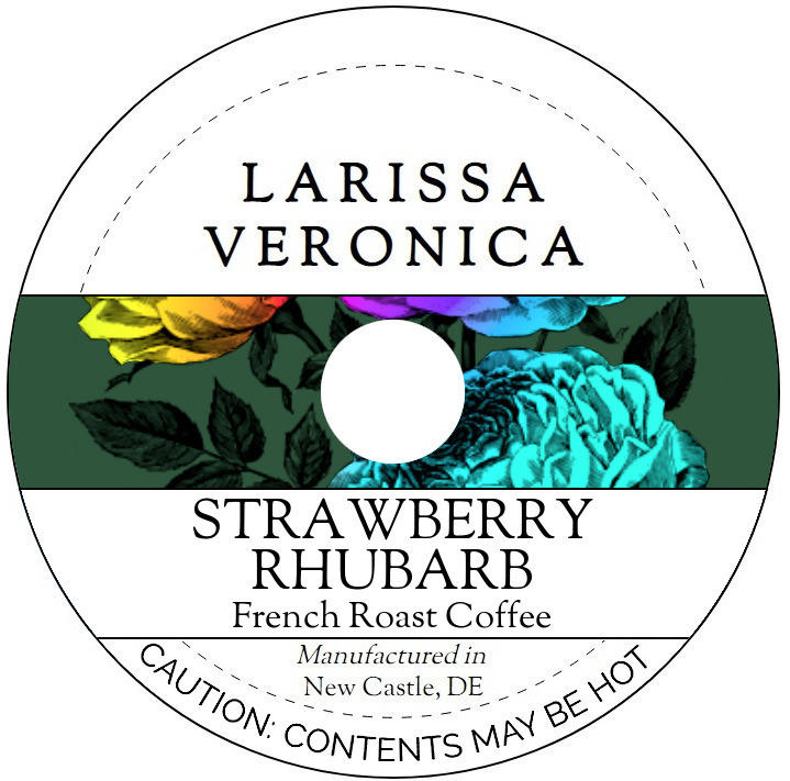 Strawberry Rhubarb French Roast Coffee <BR>(Single Serve K-Cup Pods)