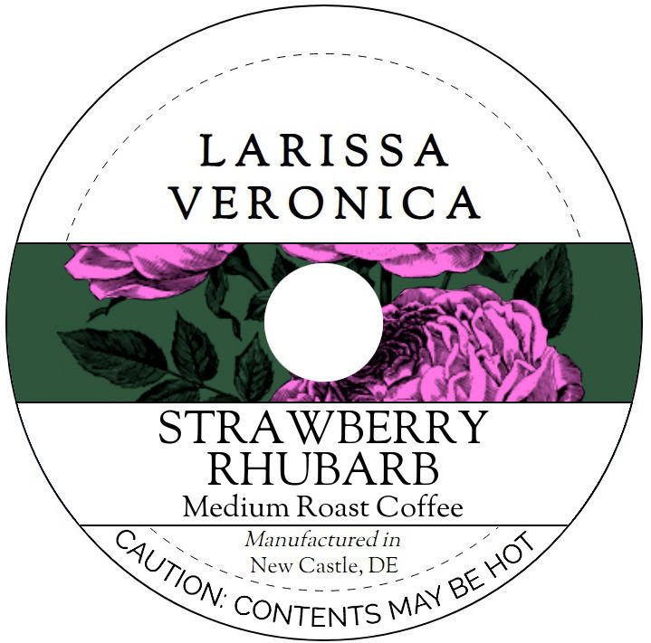 Strawberry Rhubarb Medium Roast Coffee <BR>(Single Serve K-Cup Pods)