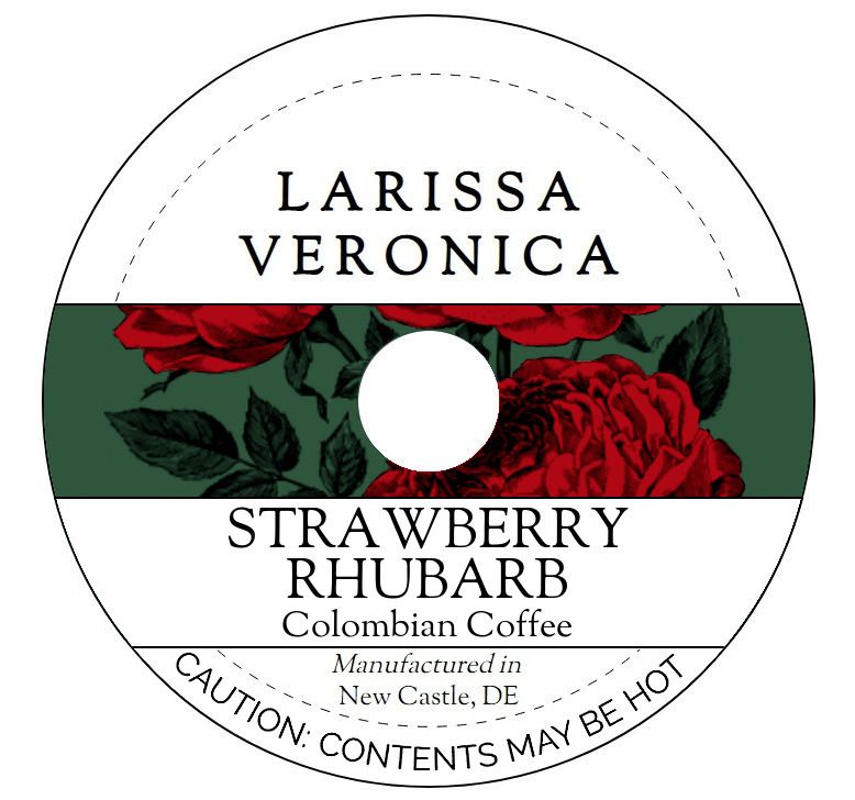 Strawberry Rhubarb Colombian Coffee <BR>(Single Serve K-Cup Pods)