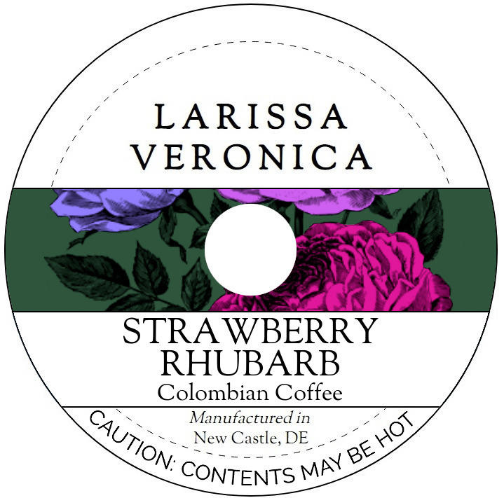 Strawberry Rhubarb Colombian Coffee <BR>(Single Serve K-Cup Pods)