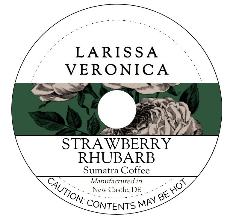 Strawberry Rhubarb Sumatra Coffee <BR>(Single Serve K-Cup Pods)