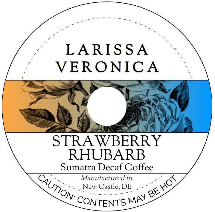 Strawberry Rhubarb Sumatra Decaf Coffee <BR>(Single Serve K-Cup Pods)