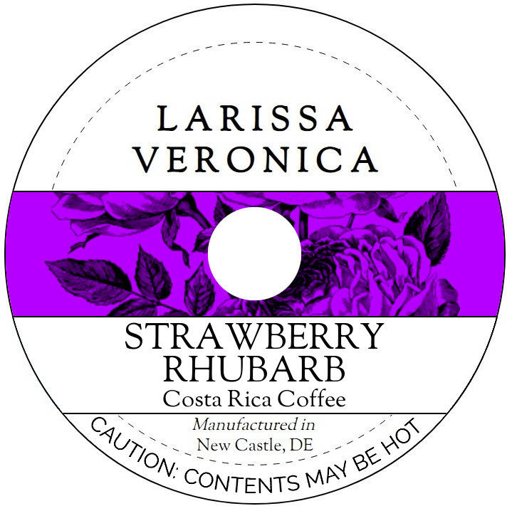 Strawberry Rhubarb Costa Rica Coffee <BR>(Single Serve K-Cup Pods)