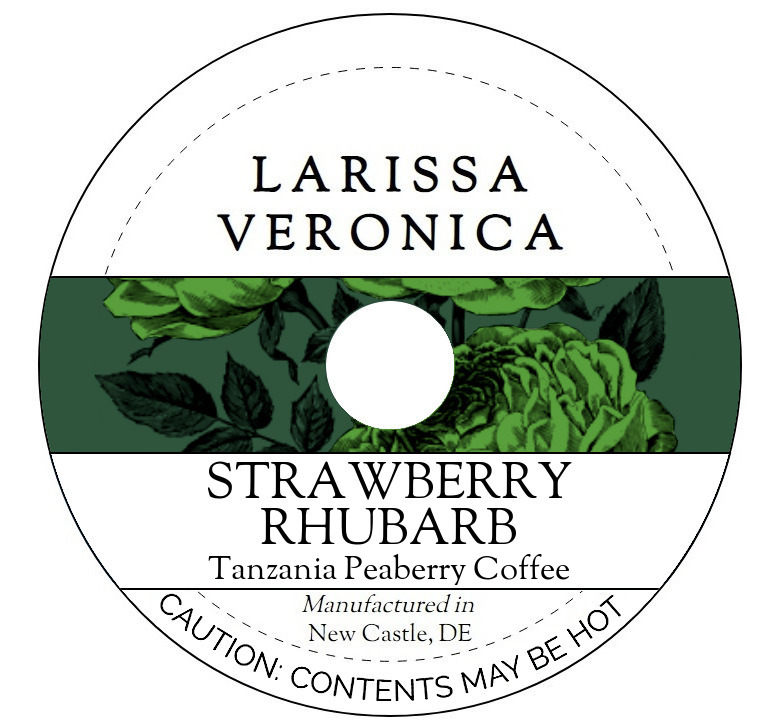 Strawberry Rhubarb Tanzania Peaberry Coffee <BR>(Single Serve K-Cup Pods)