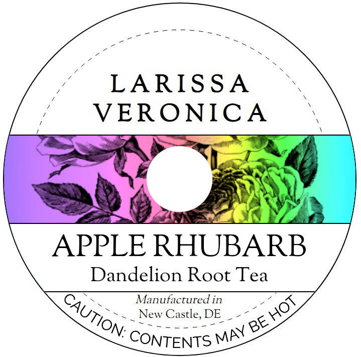 Apple Rhubarb Dandelion Root Tea <BR>(Single Serve K-Cup Pods)