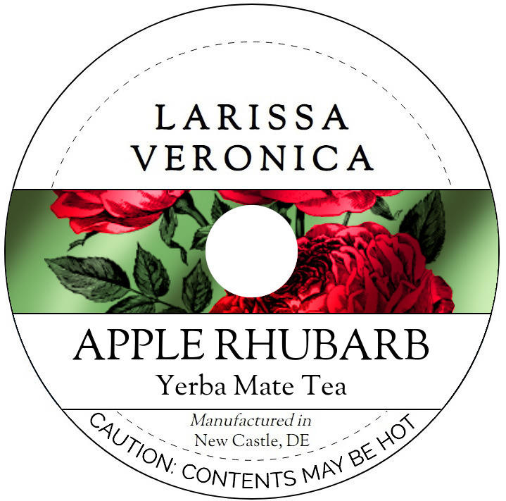 Apple Rhubarb Yerba Mate Tea <BR>(Single Serve K-Cup Pods)