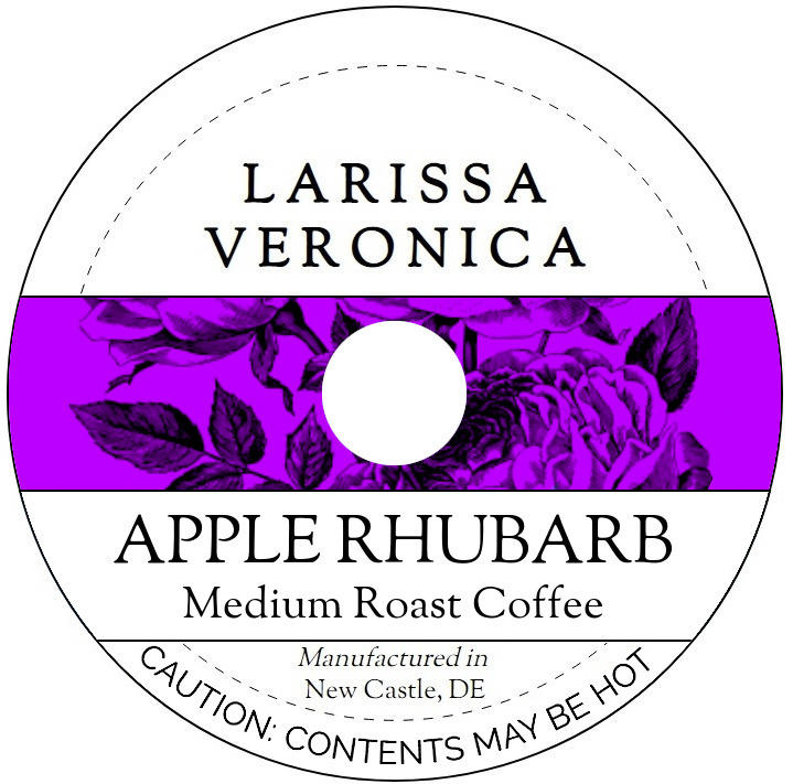 Apple Rhubarb Medium Roast Coffee <BR>(Single Serve K-Cup Pods)
