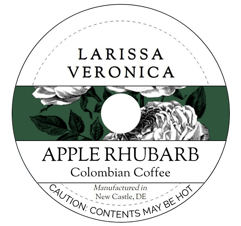 Apple Rhubarb Colombian Coffee <BR>(Single Serve K-Cup Pods)