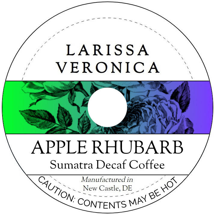 Apple Rhubarb Sumatra Decaf Coffee <BR>(Single Serve K-Cup Pods)