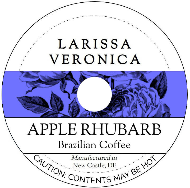 Apple Rhubarb Brazilian Coffee <BR>(Single Serve K-Cup Pods)