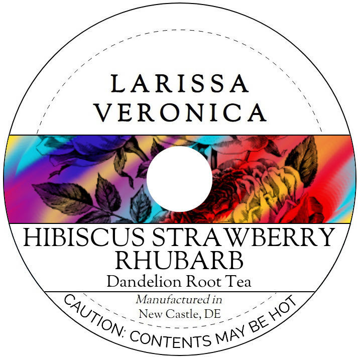 Hibiscus Strawberry Rhubarb Dandelion Root Tea <BR>(Single Serve K-Cup Pods)