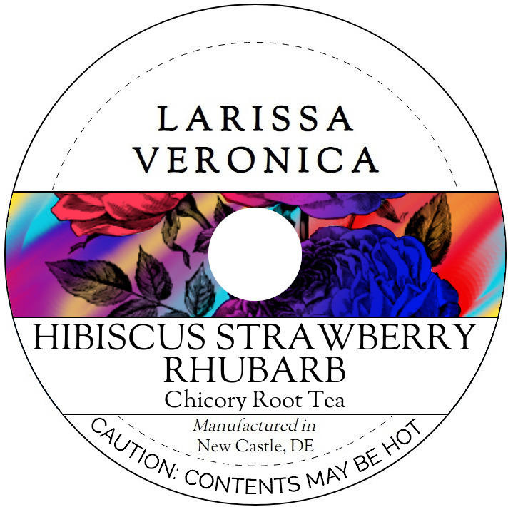 Hibiscus Strawberry Rhubarb Chicory Root Tea <BR>(Single Serve K-Cup Pods)