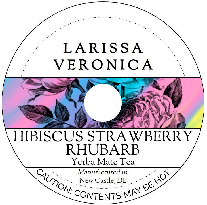 Hibiscus Strawberry Rhubarb Yerba Mate Tea <BR>(Single Serve K-Cup Pods)