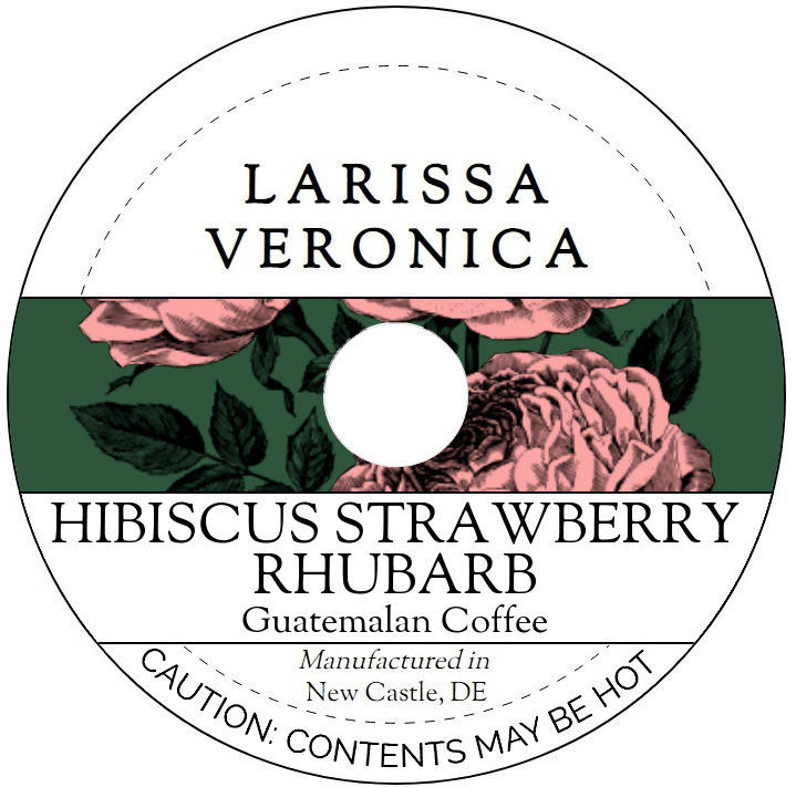 Hibiscus Strawberry Rhubarb Guatemalan Coffee <BR>(Single Serve K-Cup Pods)