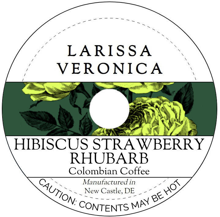 Hibiscus Strawberry Rhubarb Colombian Coffee <BR>(Single Serve K-Cup Pods)