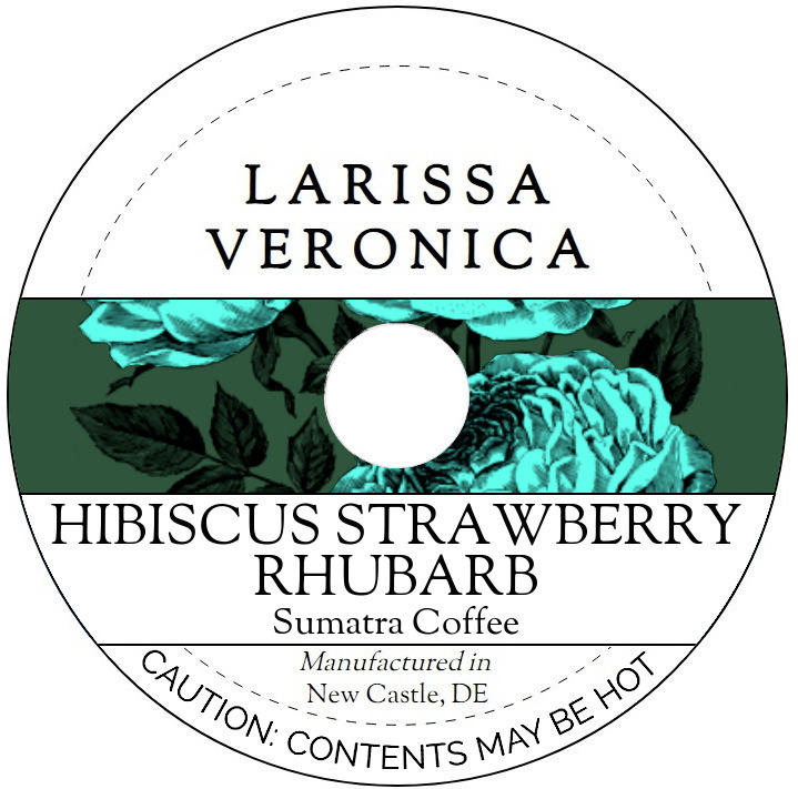 Hibiscus Strawberry Rhubarb Sumatra Coffee <BR>(Single Serve K-Cup Pods)